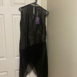 Ralph Lauren Purple Label Black Asymmetrical Dress